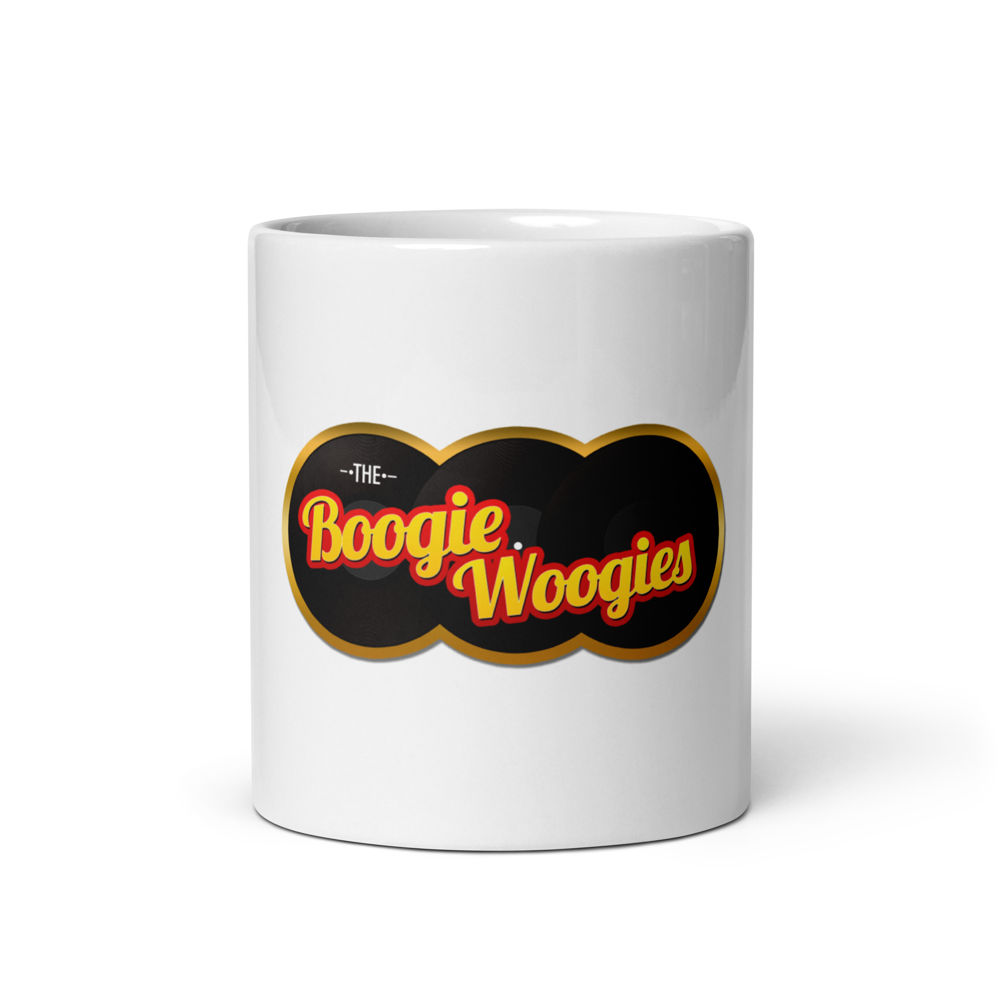 White Glossy Mug Classic Logo TBW
