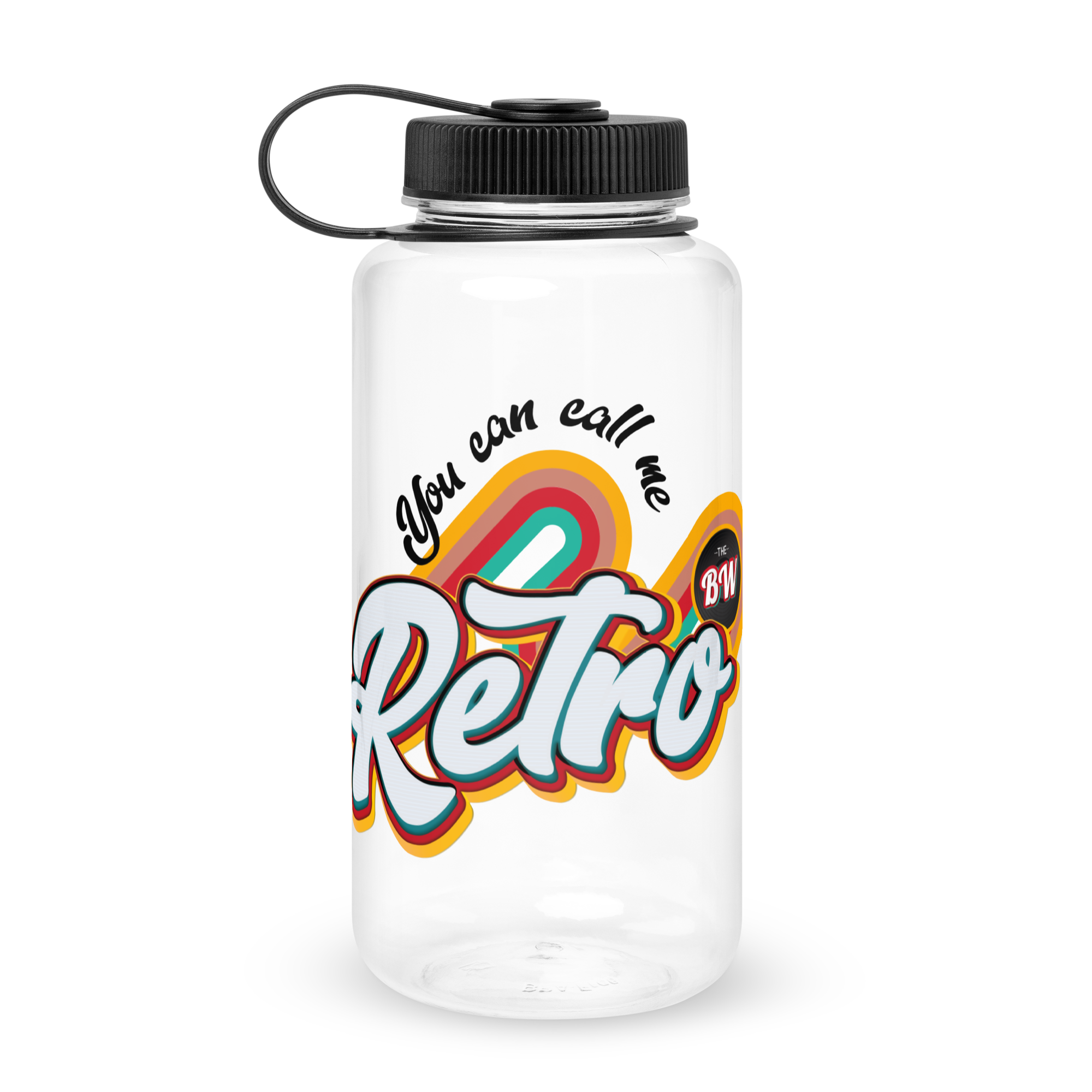Wide Mouth Plastic Water Bottle You Can Call Me Retro TBW