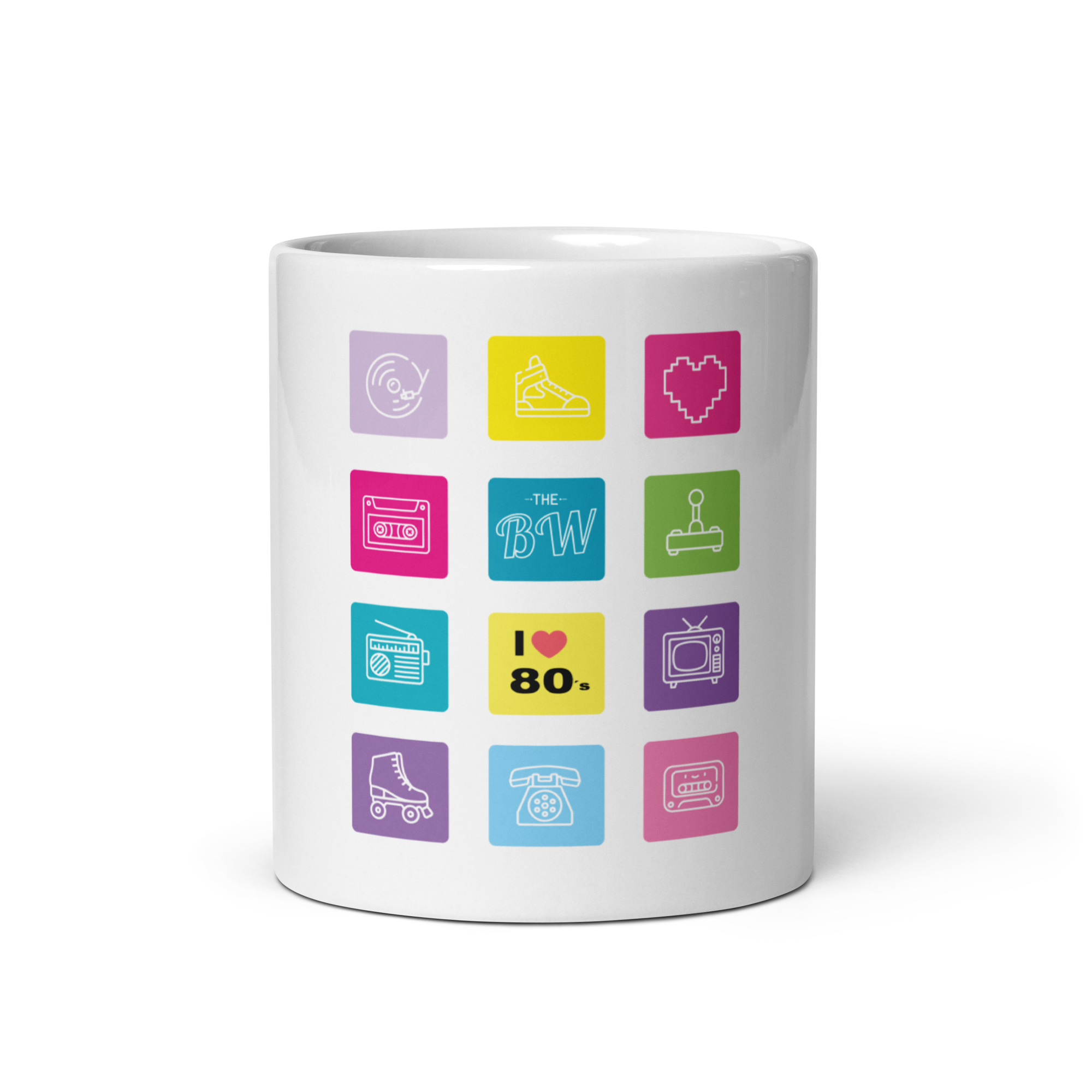White Glossy Mug Icons TBW