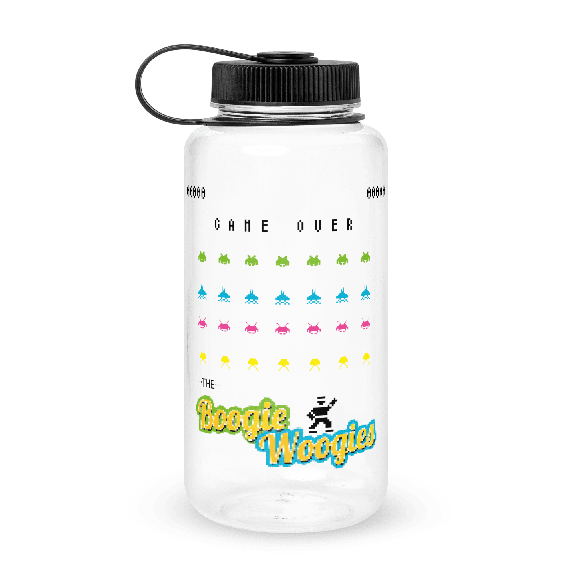 Wide Mouth Plastic Water Bottle 8-Bits TBW