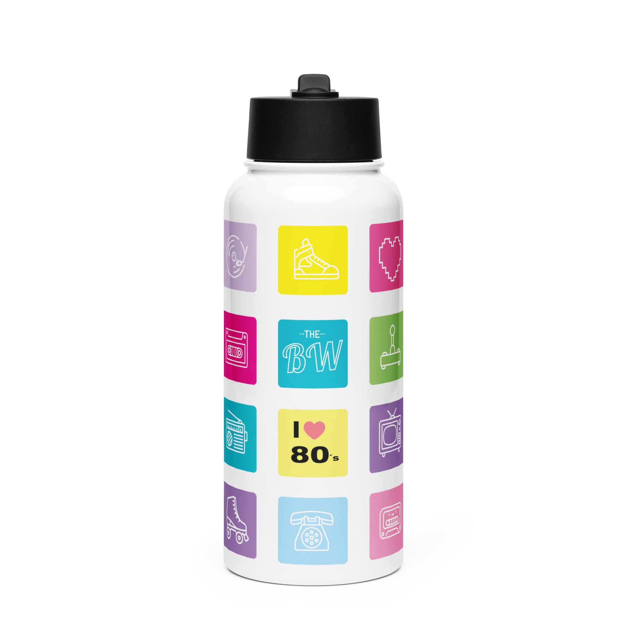 Stainless Steel Water Bottle Icons TBW