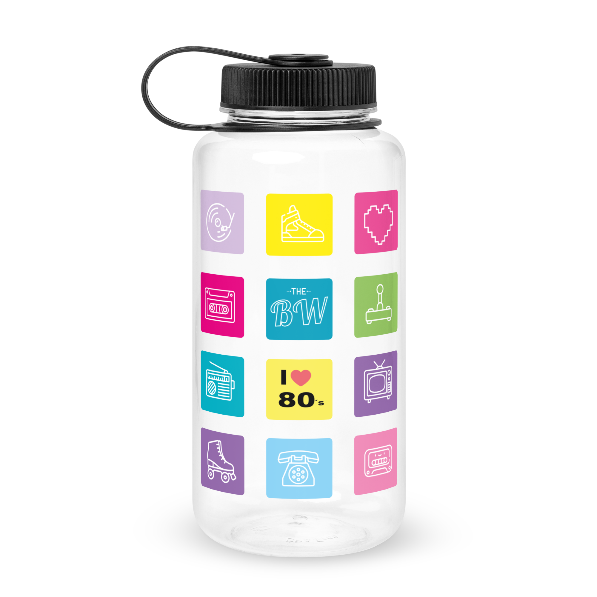 Wide Mouth Plastic Water Bottle Icons TBW