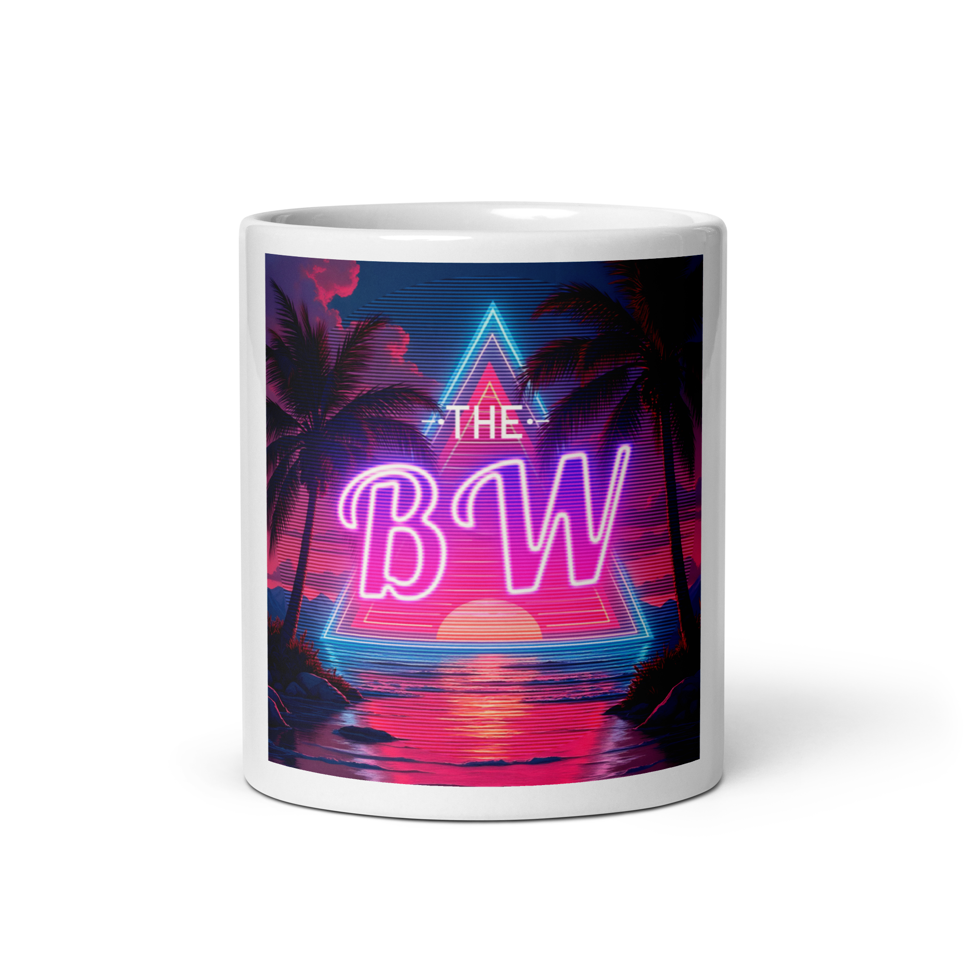 White Glossy Mug Neon TBW